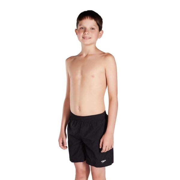 Speedo Boys Solid Leisure Shorts 15 Junior Size Large Colour Black ...